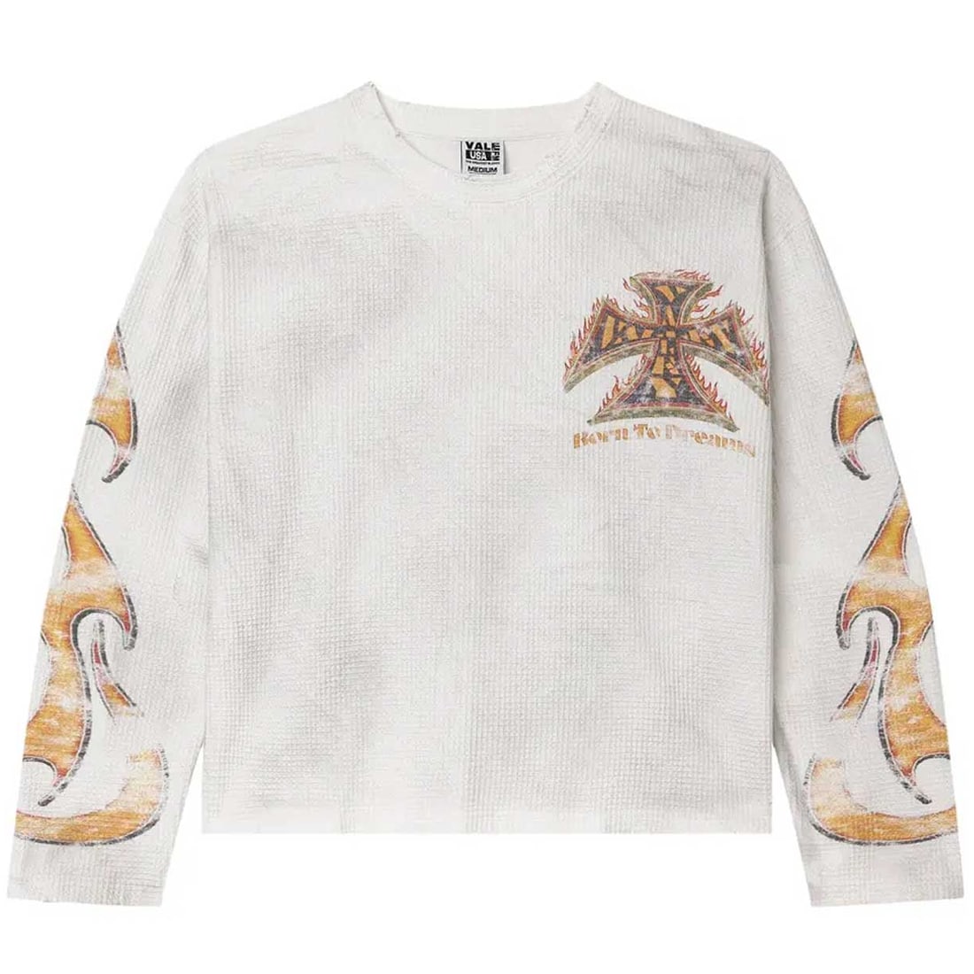 Medium White Thermal Knit Shirt by Vale Reborn (1 of 2)