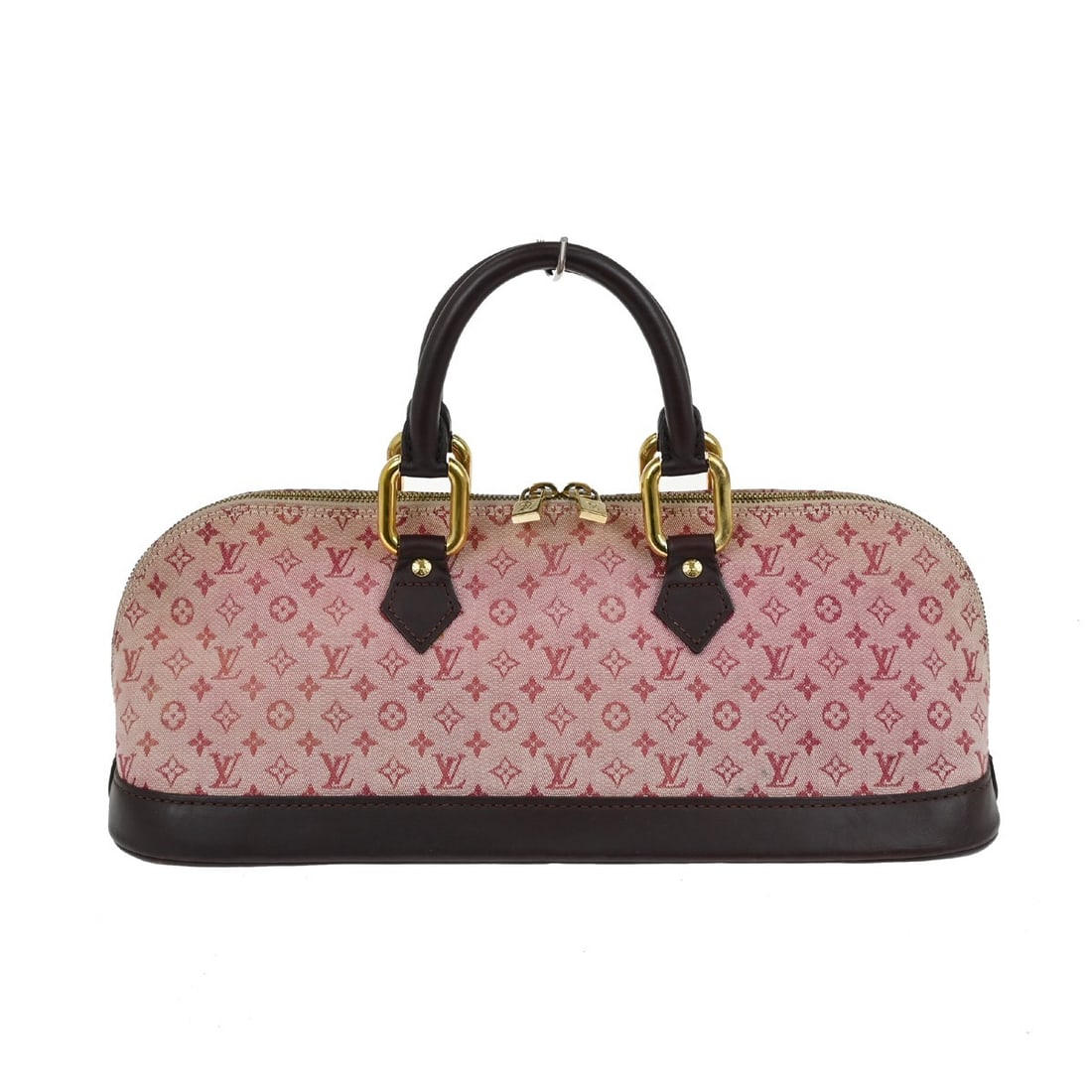 Louis Vuitton Mini Alma Monogram Canvas Cherry Handbag M92207: Louis Vuitton Mini Alma Monogram Canvas Cherry Handbag M92207 This Louis Vuitton Cherry Monogram Mini Alma handbag showcases the iconic monogram canvas in a compact mini size. The bag features double 