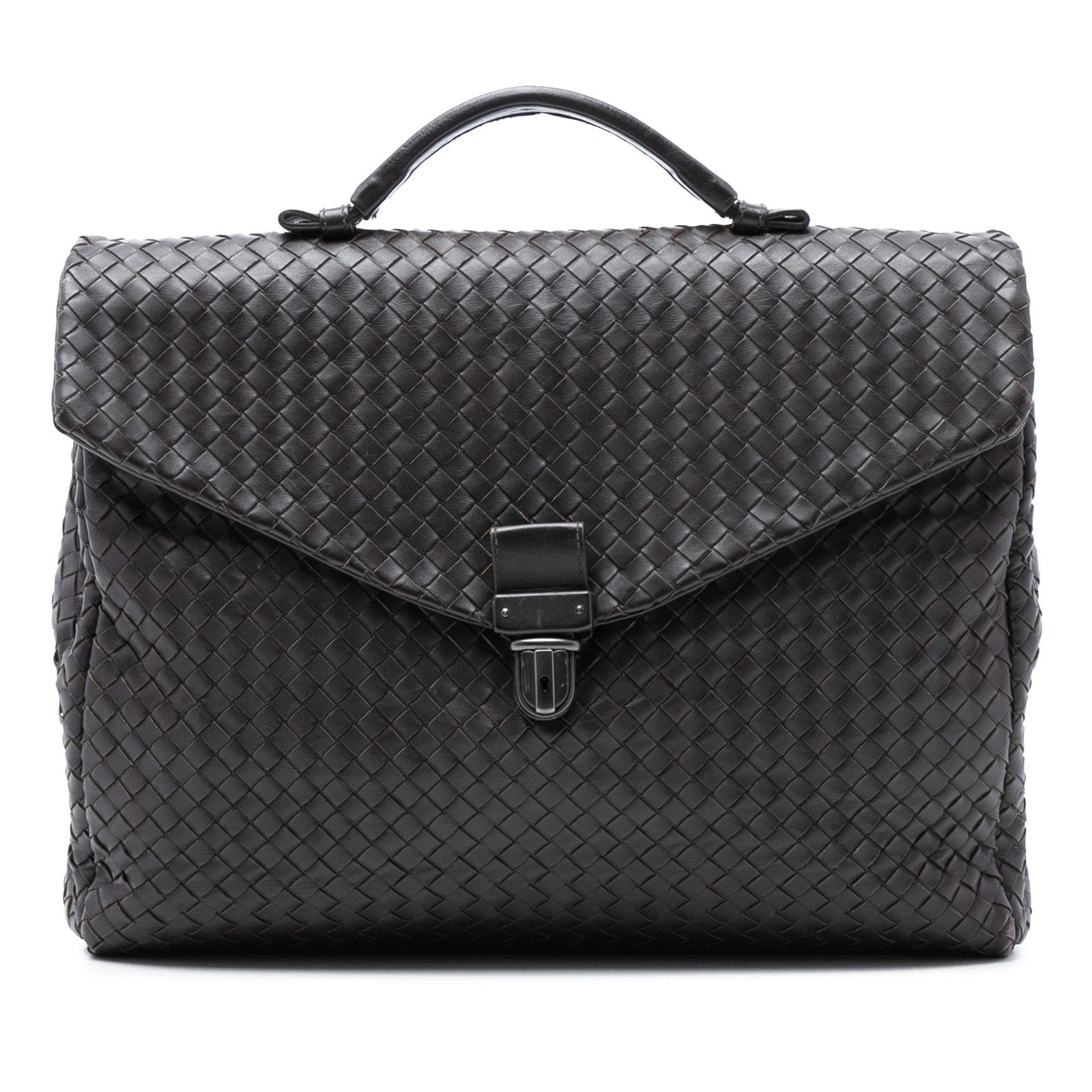 Nappa Leather Woven Business Bag by Bottega Veneta (1 of 7)