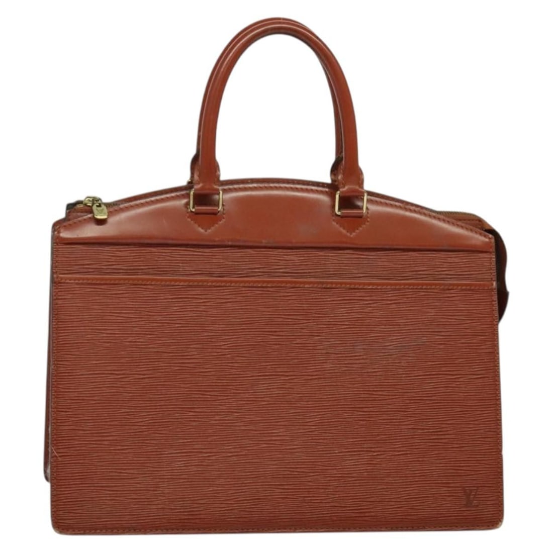 Louis Vuitton Epi Riviera Hand Bag Brown M48183 Auth France: Louis Vuitton Epi Riviera Hand Bag Brown M48183 Auth France The LOUIS VUITTON Epi Riviera Hand Bag is an elegant accessory crafted from durable Epi Leather in a classic brown color. This stylish hand 
