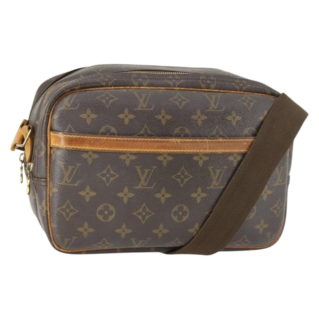 Louis Vuitton Reporter PM Shoulder Purse Monogram Canvas M45254 France (1 of 18)