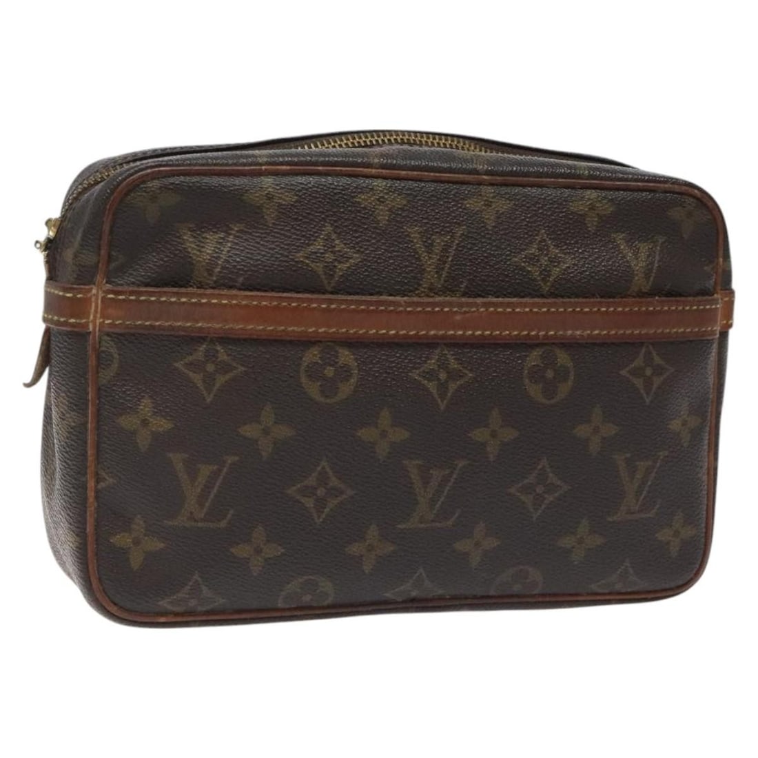 Louis Vuitton Compiegne 23 Monogram Canvas Women's Clutch M51847 France: Louis Vuitton Compiegne 23 Monogram Canvas Women's Clutch M51847 France This Louis Vuitton Compiegne 23 clutch bag features the signature Monogram canvas exterior. Designed for women, it was made in F