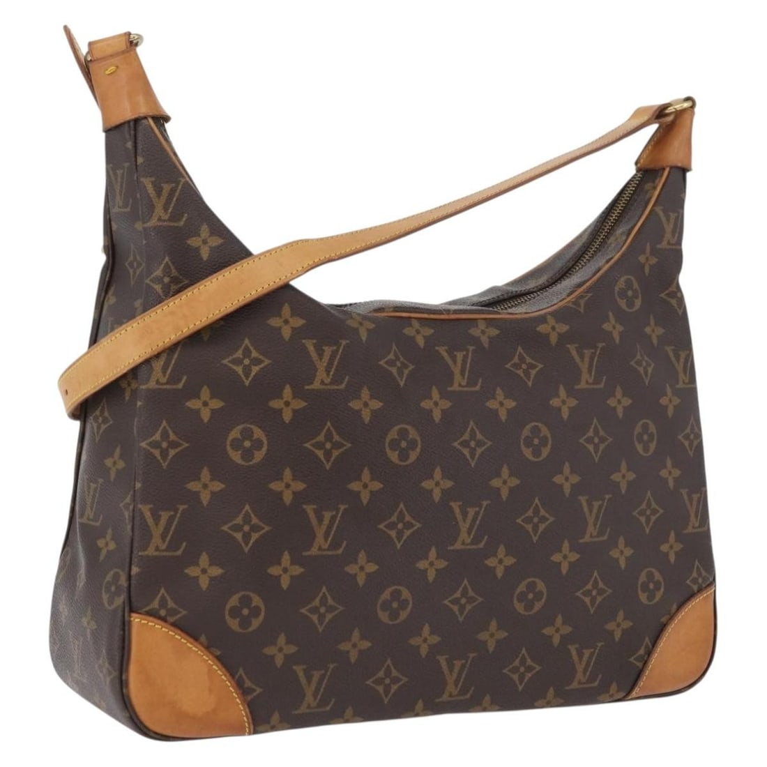 Louis Vuitton Boulogne 35 Monogram Canvas Shoulder Bag M51260 France: Louis Vuitton Boulogne 35 Monogram Canvas Shoulder Bag M51260 France This is a Louis Vuitton Monogram Boulogne 35 shoulder bag crafted from signature monogram canvas. Designed for women, the bag featu