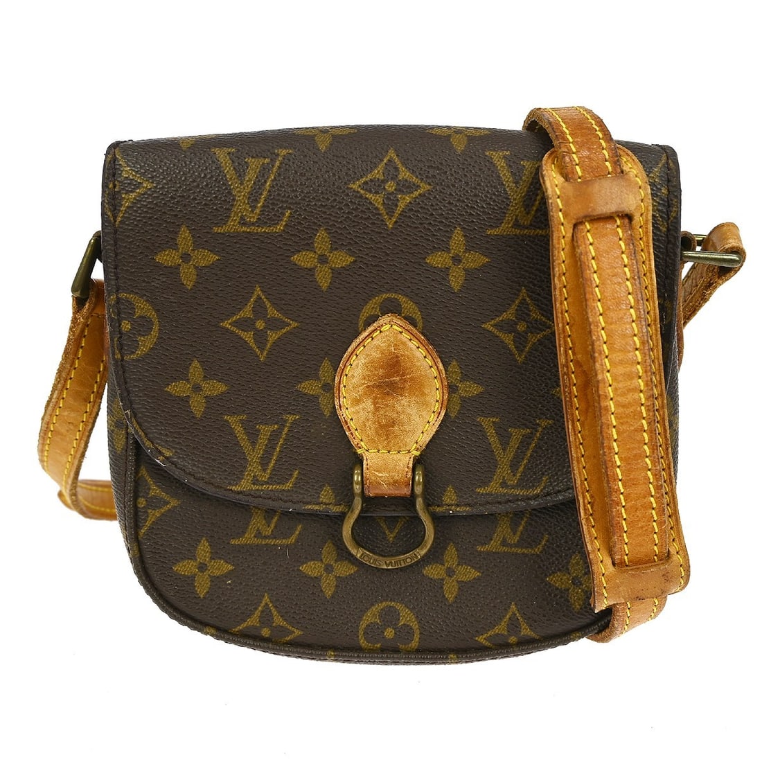Louis Vuitton Saint Cloud PM Monogram Canvas Small Brown Shoulder Bag: Louis Vuitton Saint Cloud PM Monogram Canvas Small Brown Shoulder Bag This Louis Vuitton Saint Cloud PM shoulder bag features the iconic Monogram canvas leather exterior in brown with a beige crossbod
