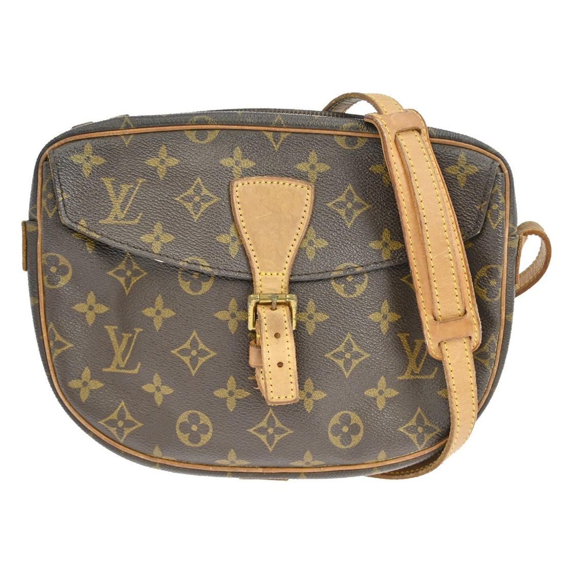 Louis Vuitton Jeune Fille MM Monogram Canvas Shoulder Bag M51226: Louis Vuitton Jeune Fille MM Monogram Canvas Shoulder Bag M51226 This Louis Vuitton Jeune Fille MM shoulder bag features the iconic monogram canvas exterior with a zip closure and a beige crossbody st