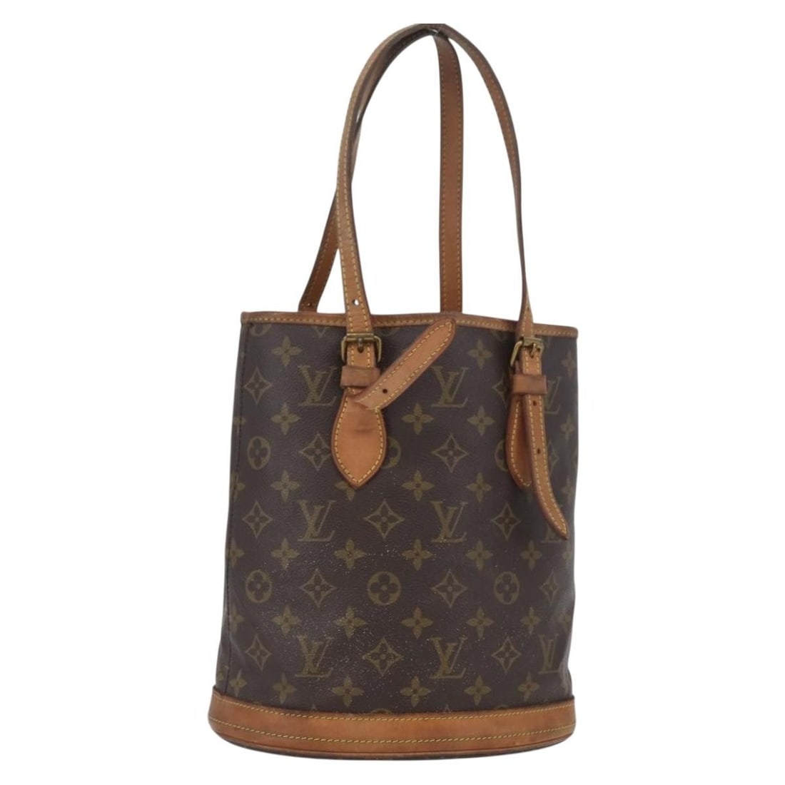 Louis Vuitton Bucket PM Monogram Canvas Shoulder Bag M42238 France: Louis Vuitton Bucket PM Monogram Canvas Shoulder Bag M42238 France This is a Louis Vuitton Monogram Bucket PM Shoulder Bag crafted from monogram canvas. Designed for women, it features an adjustable s