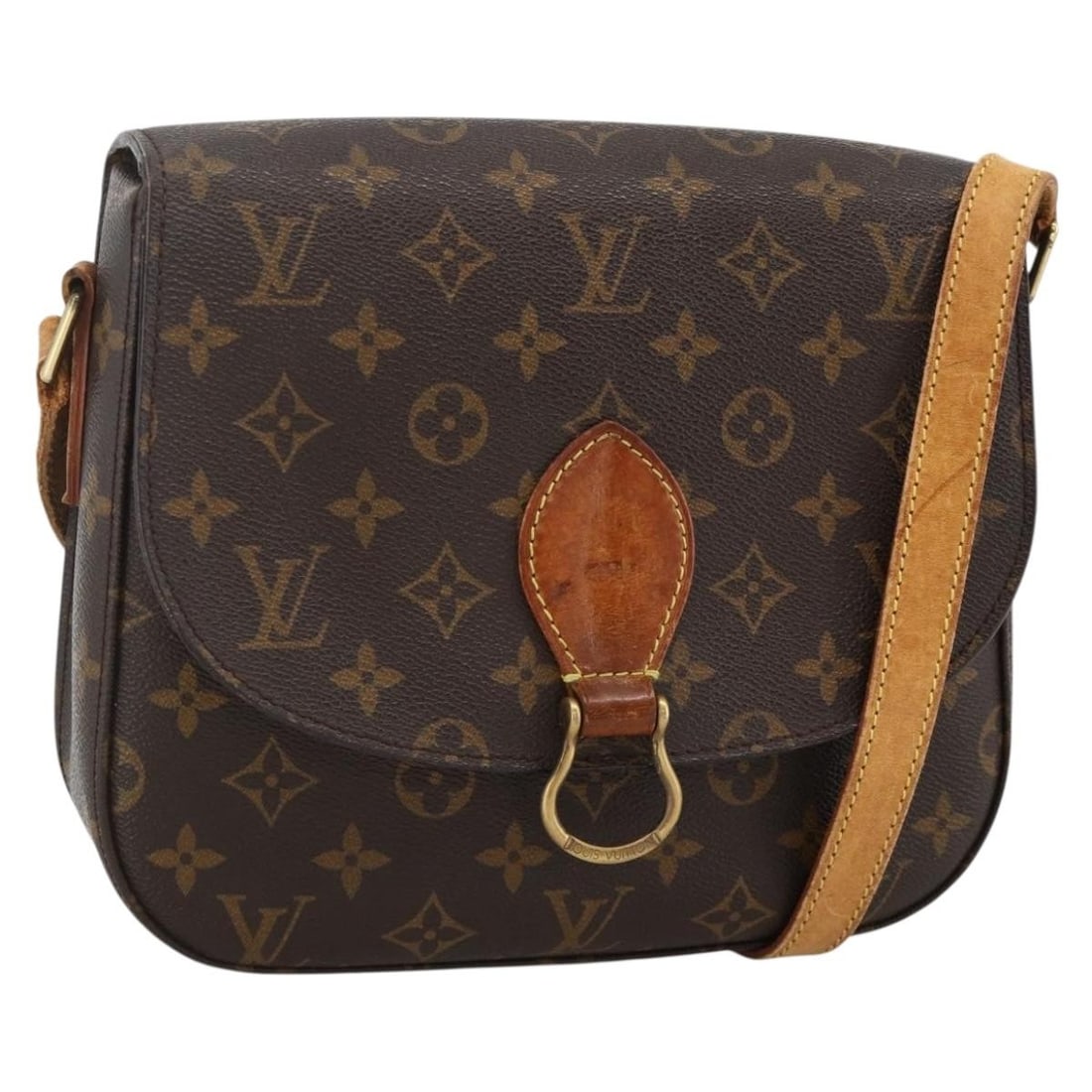 Louis Vuitton Saint Cloud GM Monogram Canvas Shoulder Bag M51242 France: Louis Vuitton Saint Cloud GM Monogram Canvas Shoulder Bag M51242 France This Louis Vuitton Saint Cloud GM shoulder bag features the classic Monogram canvas exterior and is designed for women. The bag 