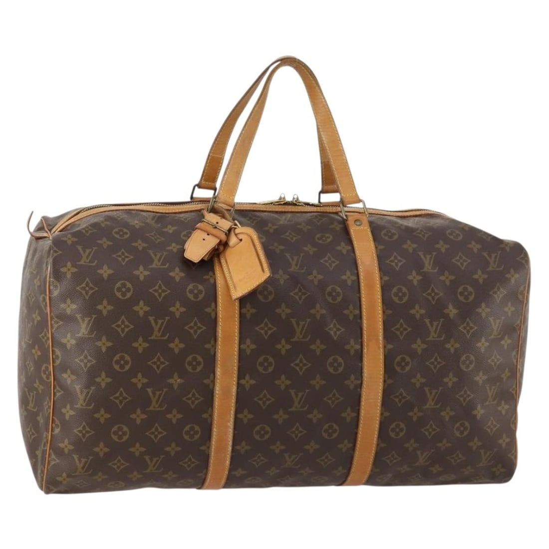 Louis Vuitton Sac Souple 55 Monogram Canvas Boston Travel Bag M41622 (1 of 18)