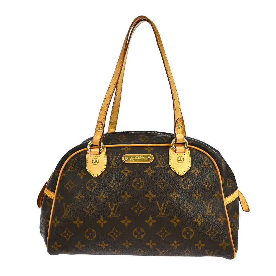 Louis Vuitton Montorgueil PM Monogram Canvas Medium Tote Bag M95565: Louis Vuitton Montorgueil PM Monogram Canvas Medium Tote Bag M95565 This Louis Vuitton Montorgueil PM Hand Tote Bag features the iconic monogram canvas leather exterior with beige double leather handl