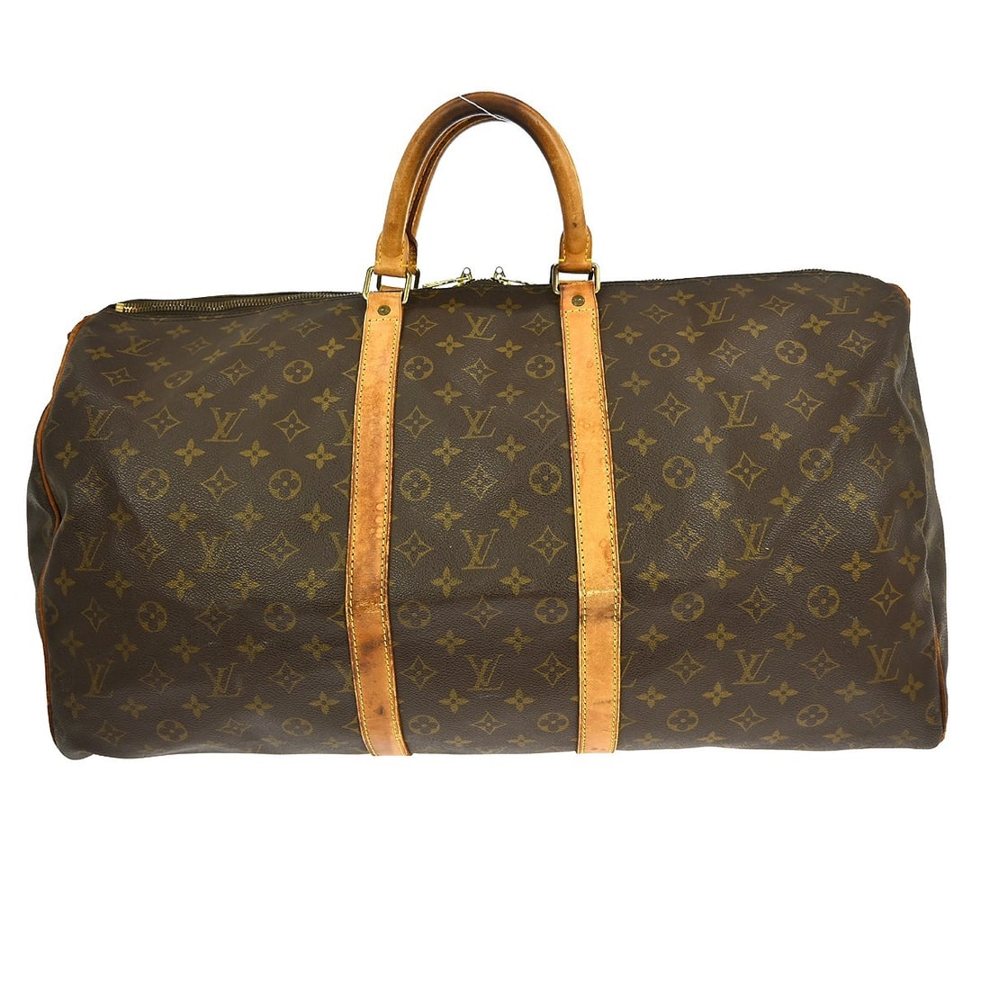 Louis Vuitton Monogram Keepall Bandouliere 55 Canvas Extra Large Travel Duffle Bag: Louis Vuitton Monogram Keepall Bandouliere 55 Canvas Extra Large Travel Duffle Bag The Louis Vuitton Keepall Bandouliere 55 is an extra-large vintage travel bag crafted from signature monogram canvas 