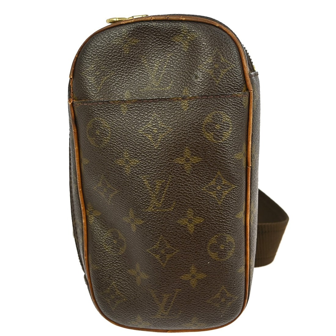 Louis Vuitton Pochette Gange Monogram Canvas Bum Bag M51870: Louis Vuitton Pochette Gange Monogram Canvas Bum Bag M51870 This Louis Vuitton Monogram Pochette Gange bum bag features the iconic monogram canvas exterior in brown with a matching brown lining. Desig