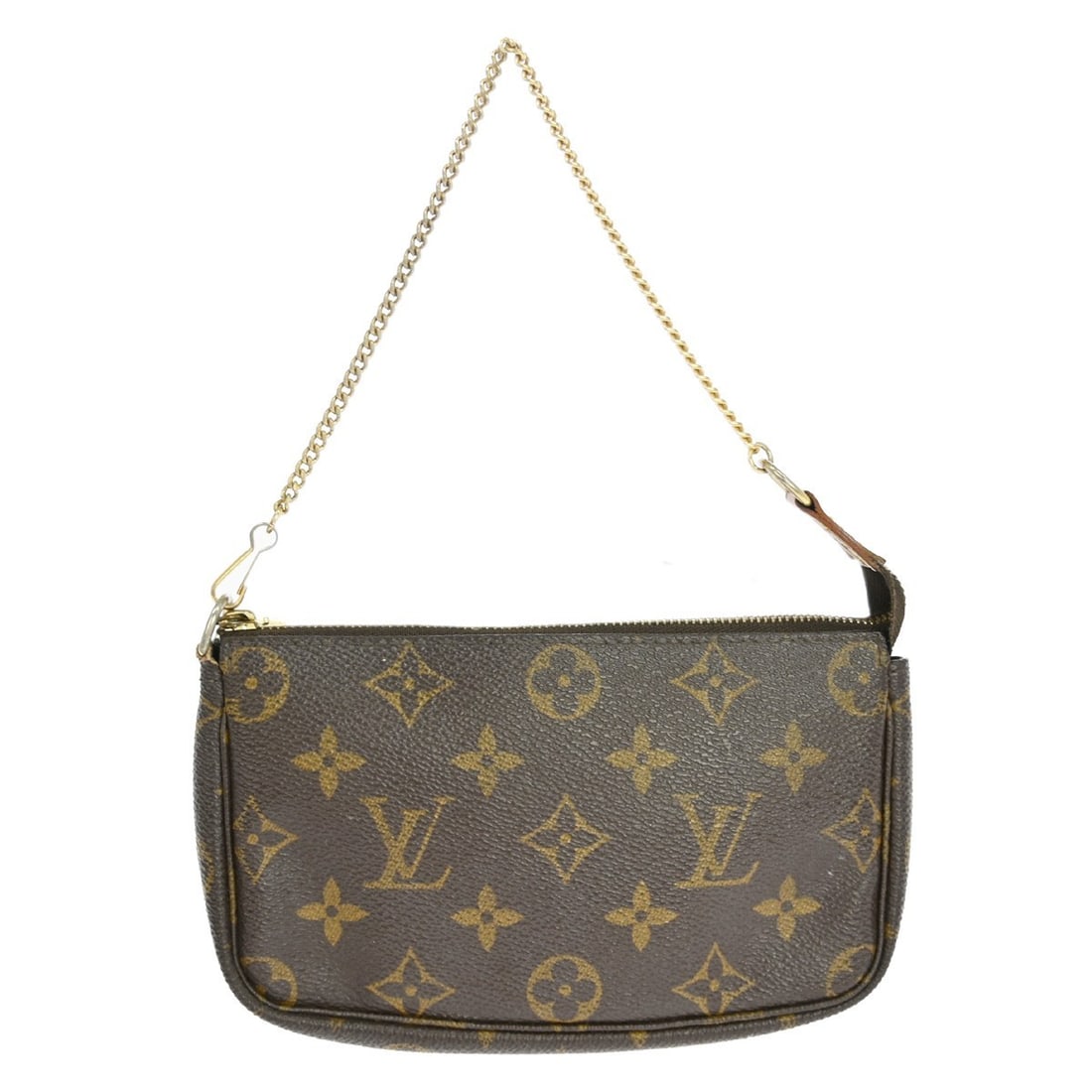 Louis Vuitton Mini Pochette Accessoires Monogram Canvas Micro Clutch Pouch: Louis Vuitton Mini Pochette Accessoires Monogram Canvas Micro Clutch Pouch This is a vintage Louis Vuitton Mini Pochette Accessoires pouch bag featuring the signature Monogram canvas exterior and brow