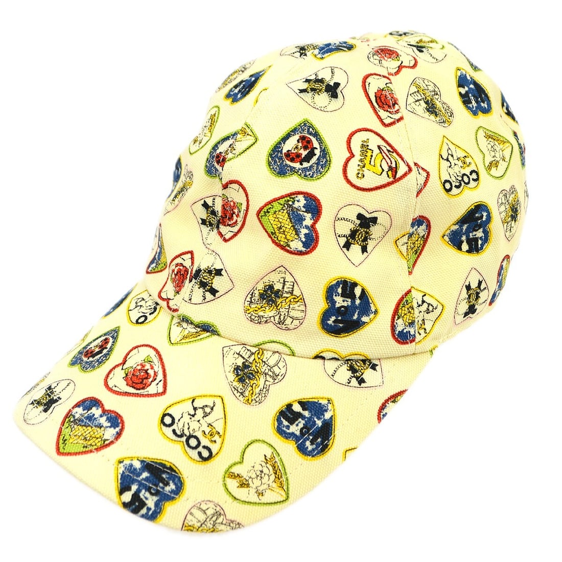 Chanel Ivory Cotton Hat M with Logo Casual Style (1 of 7)