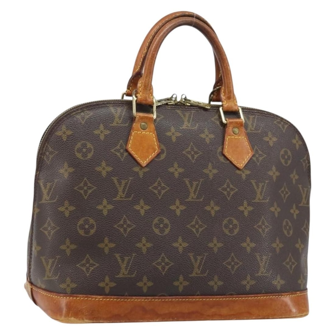 Louis Vuitton Alma Monogram Canvas M51130 Women's Handbag USA: Louis Vuitton Alma Monogram Canvas M51130 Women's Handbag USA This Louis Vuitton Monogram Alma Hand Bag features the brand's signature monogram canvas exterior in a classic design. The bag is designed