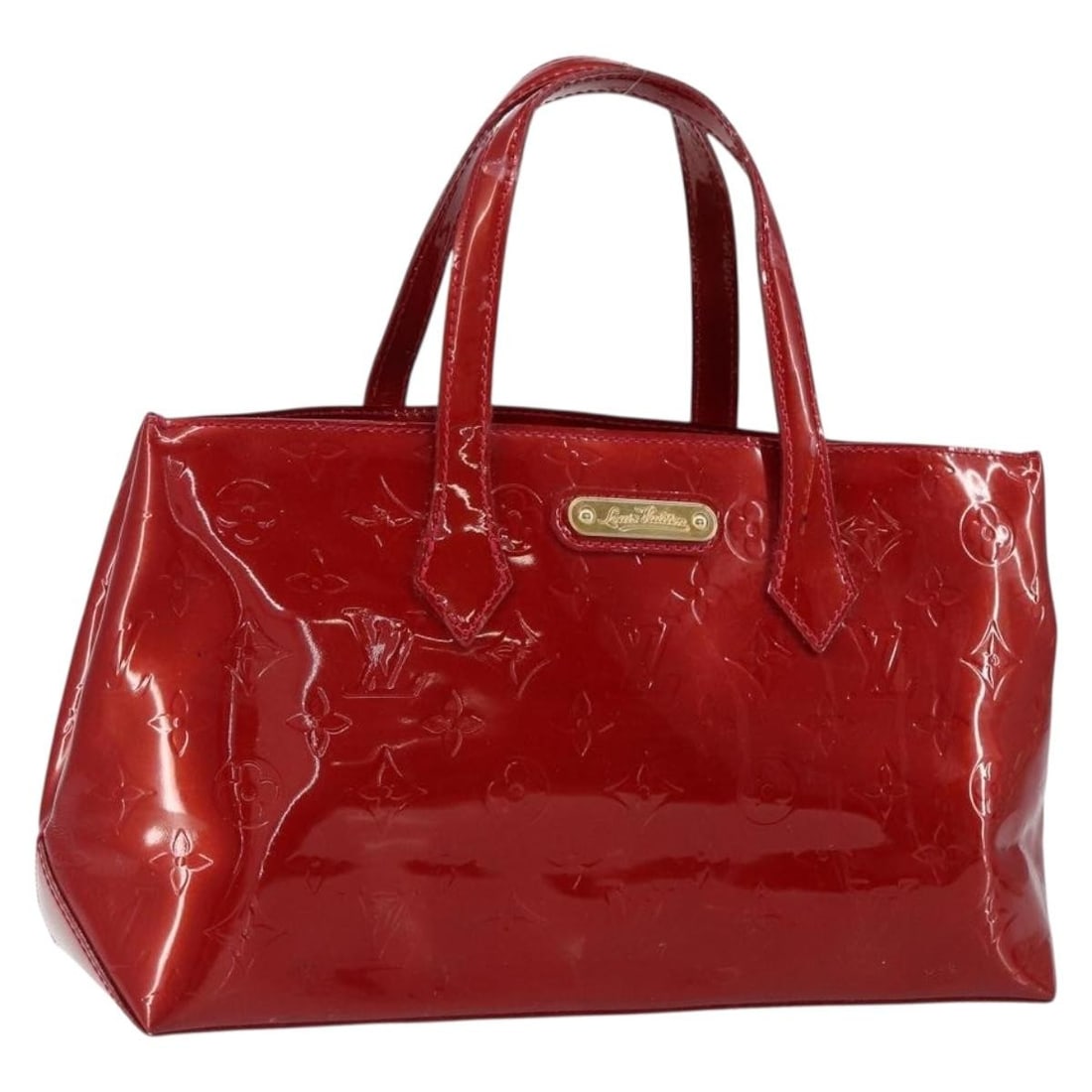 LOUIS VUITTON Monogram Vernis Wilshire PM Hand Bag Pomme D'amour M93642 Auth: LOUIS VUITTON Monogram Vernis Wilshire PM Hand Bag Pomme D'amour M93642 Auth Introducing the LOUIS VUITTON Monogram Vernis Wilshire PM Hand Bag in the stunning Pomme D'amour color. This luxurious bag 