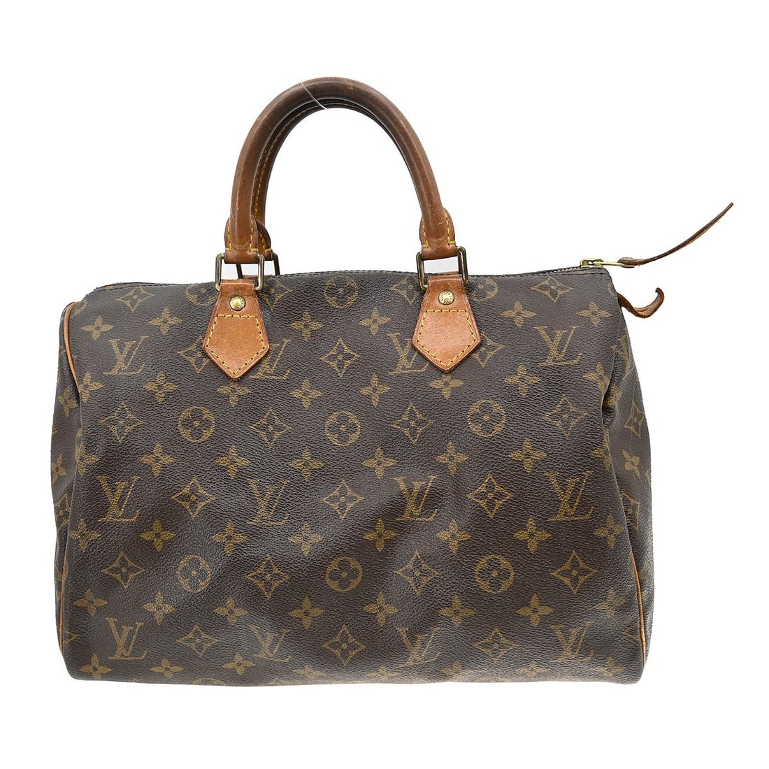Louis Vuitton Speedy 30 Monogram Canvas Satchel Bag M41526: Louis Vuitton Speedy 30 Monogram Canvas Satchel Bag M41526 This Louis Vuitton Speedy 30 is a vintage satchel featuring the classic monogram canvas exterior with beige leather double handles and a zip 