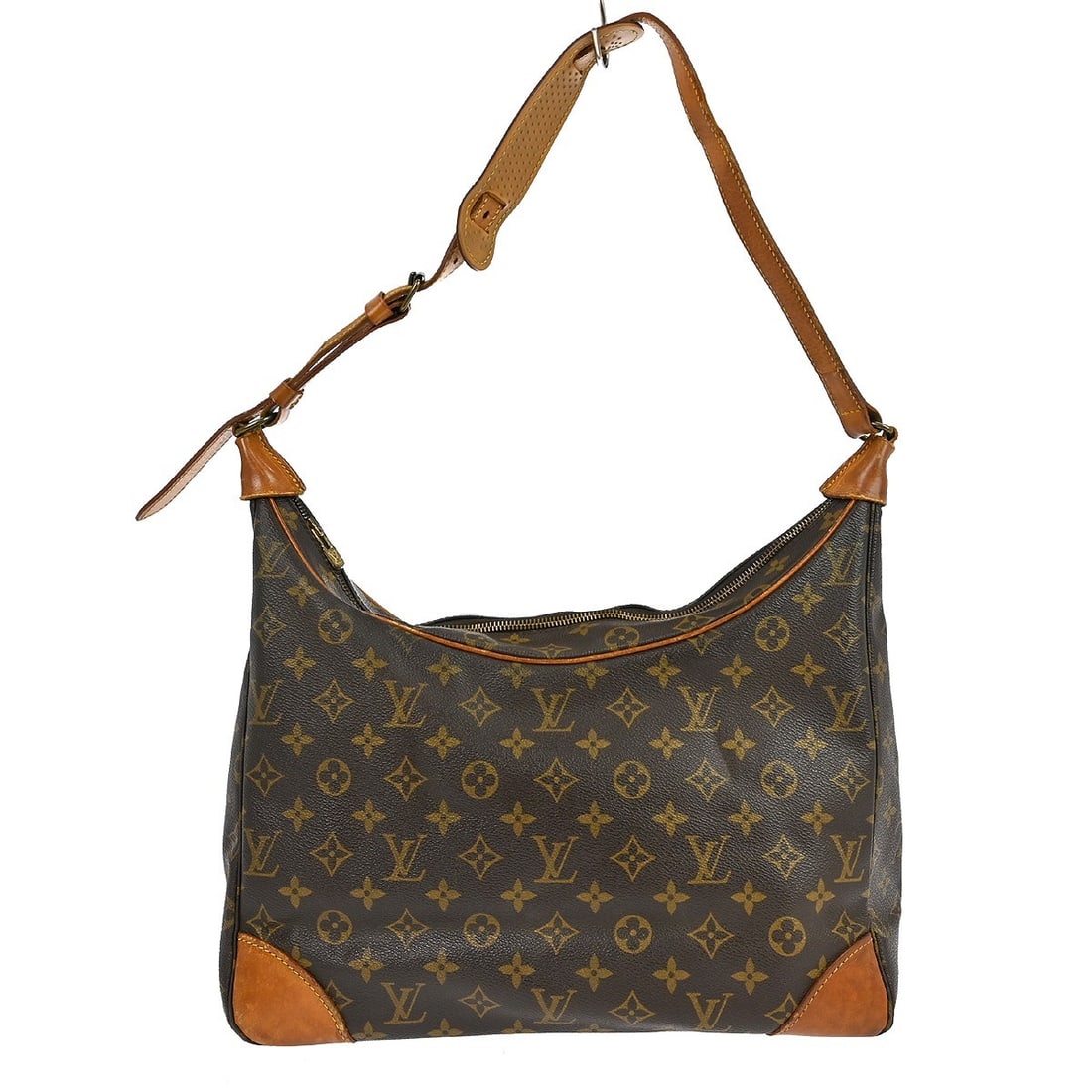 Louis Vuitton Boulogne 35 Monogram Leather Shoulder Bag Brown Vintage (1 of 17)
