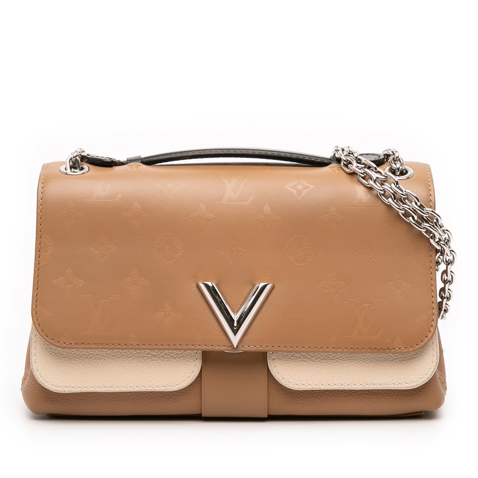 Louis Vuitton Very Chain Shoulder Bag Bicolor Monogram Cuir Plume Ecume (1 of 11)