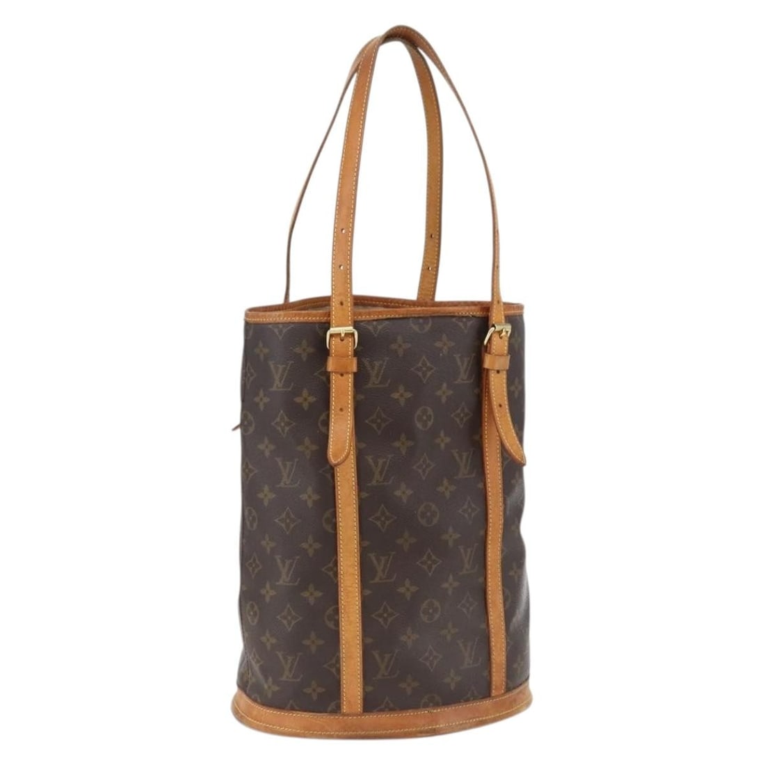 Louis Vuitton Bucket GM Monogram Canvas M42236 Shoulder Purse France: Louis Vuitton Bucket GM Monogram Canvas M42236 Shoulder Purse France This is a Louis Vuitton Monogram Bucket GM shoulder bag, model M42236. Crafted from signature monogram canvas with leather trim, it