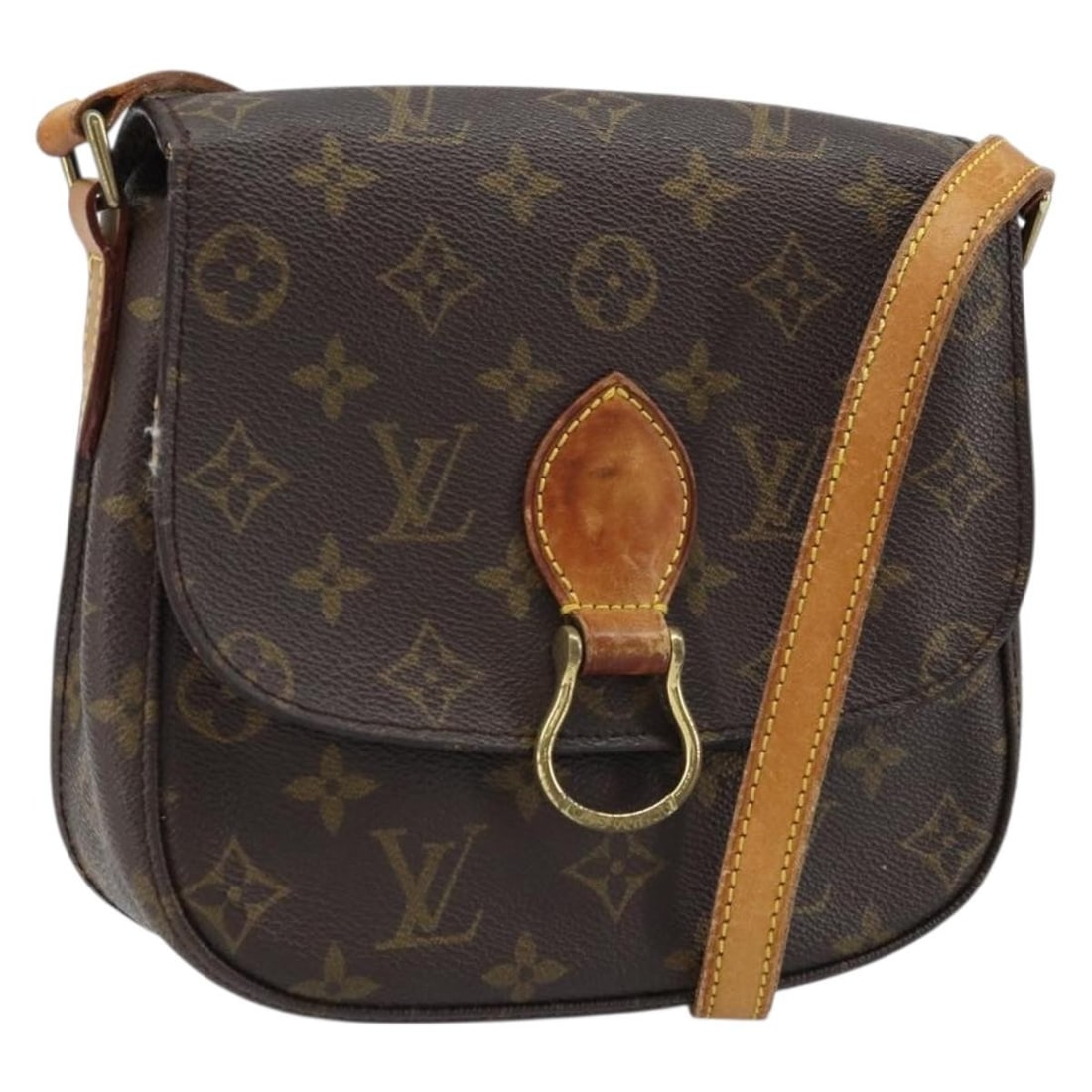 Louis Vuitton Saint Cloud MM Monogram Canvas Shoulder Bag M51243: Louis Vuitton Saint Cloud MM Monogram Canvas Shoulder Bag M51243 This Louis Vuitton Monogram Saint Cloud MM Shoulder Bag features the classic monogram canvas exterior with a monogram pattern. The bag 