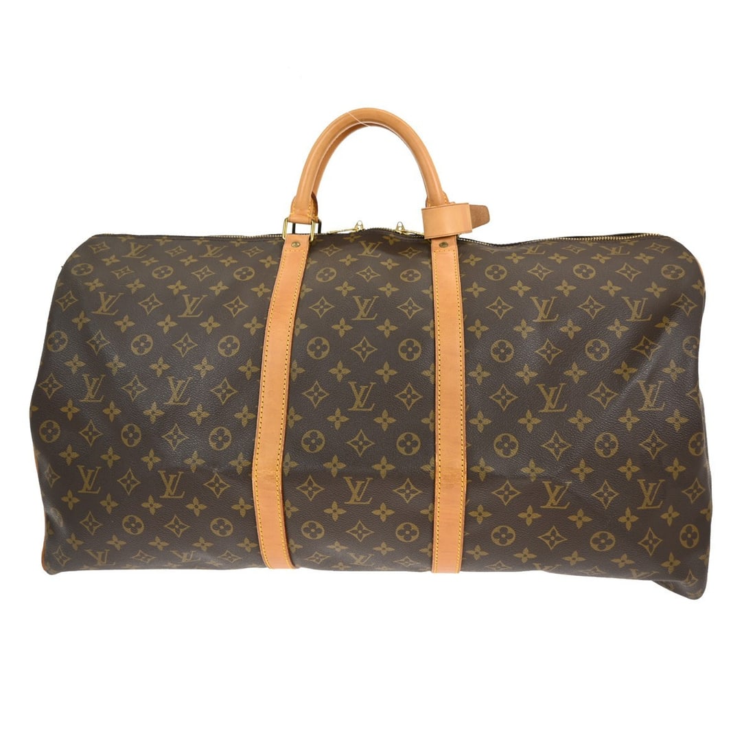 Louis Vuitton Monogram Canvas Keepall Travel Duffel Bag Brown 60cm (1 of 13)