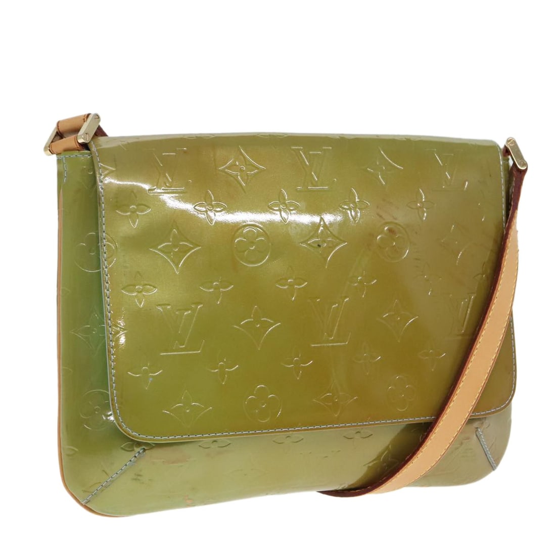 Louis Vuitton Thompson Street Patent Leather Shoulder Bag Baby Blue M91009 (1 of 18)