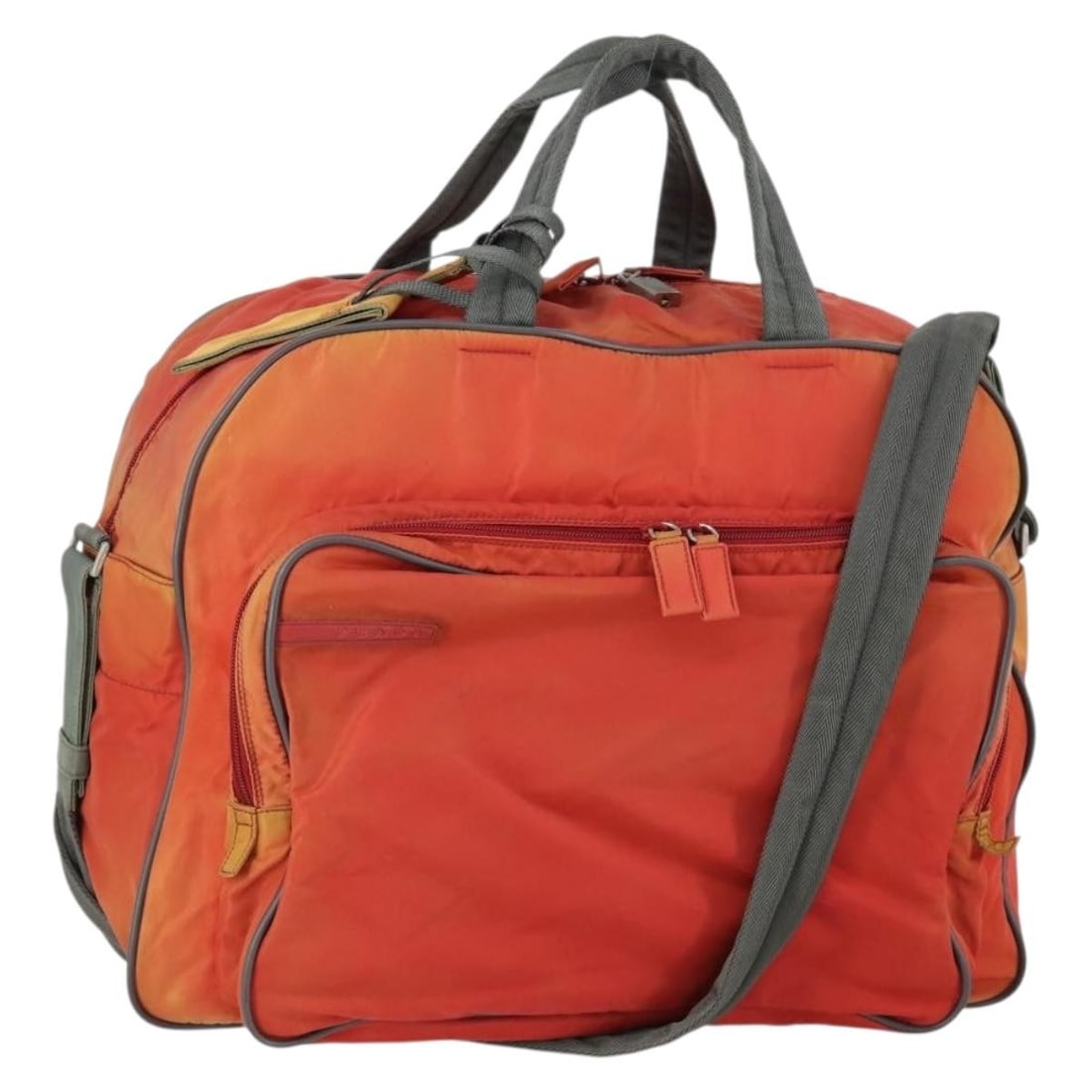 PRADA Red Nylon Boston Bag 2 Way with Accessories Auth 150415 (1 of 18)