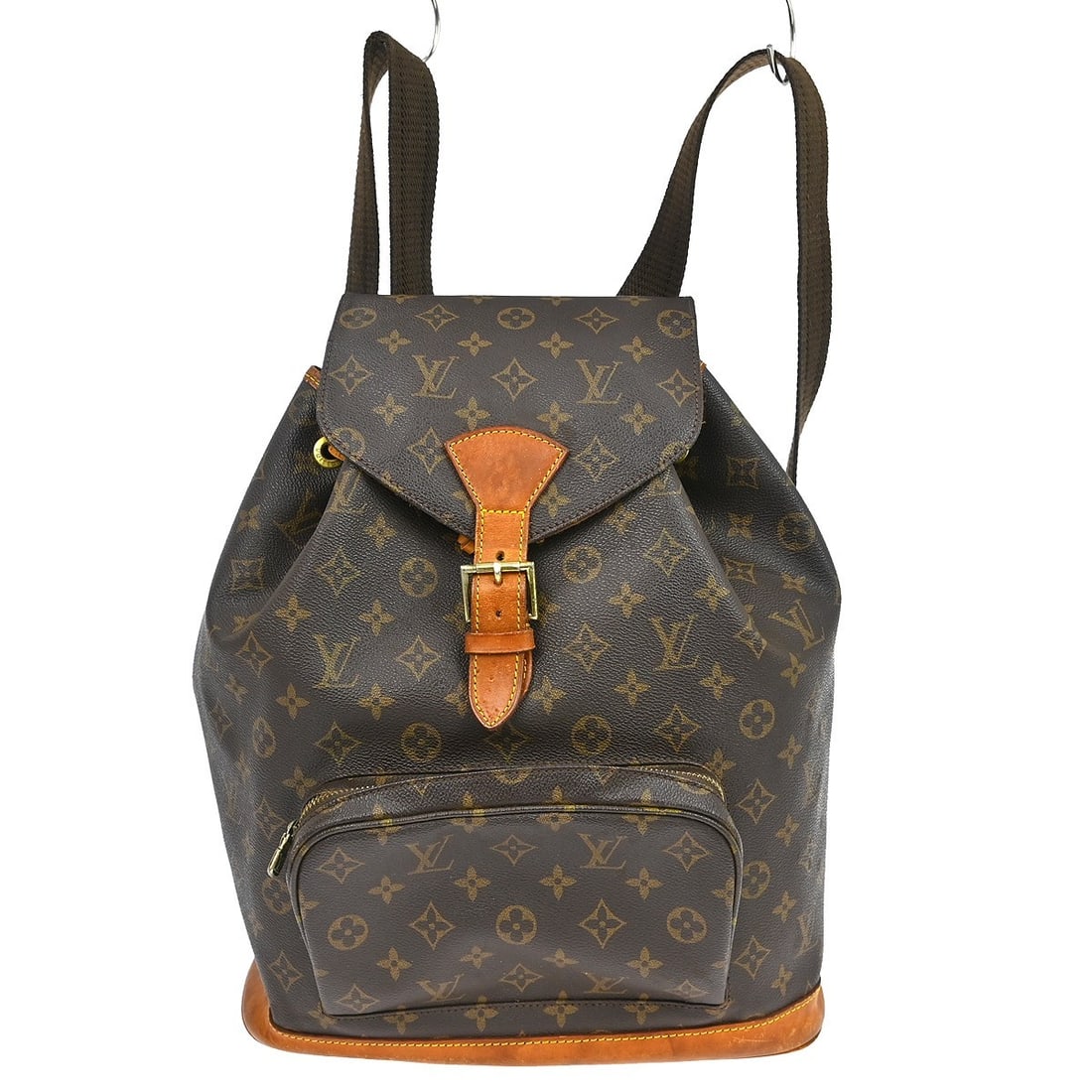 Louis Vuitton Montsouris GM Monogram Canvas Large Brown Unisex Backpack: Louis Vuitton Montsouris GM Monogram Canvas Large Brown Unisex Backpack This Louis Vuitton Montsouris GM backpack features the signature monogram canvas leather exterior and a large size, making it bo