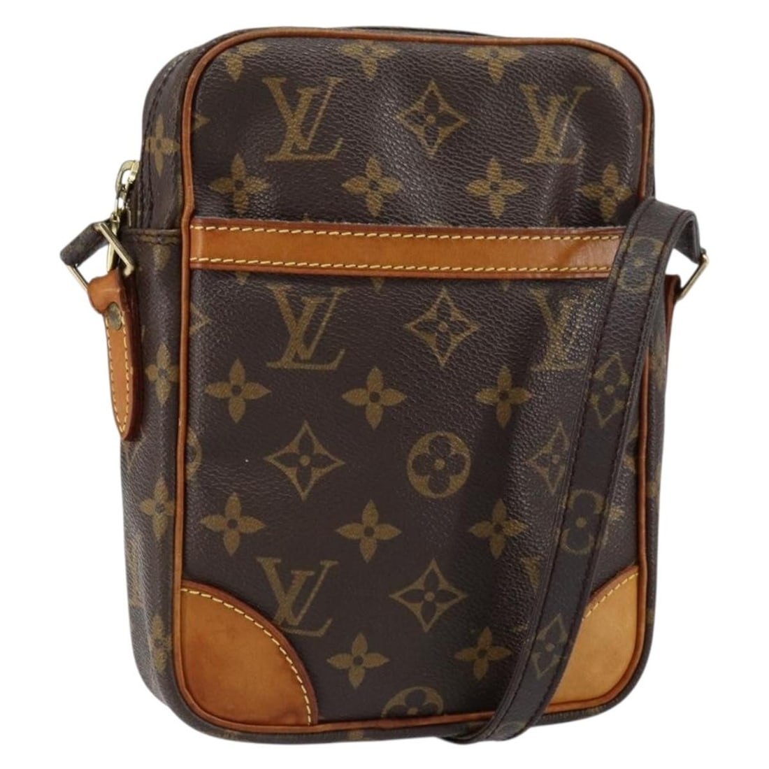 LOUIS VUITTON Monogram Danube Shoulder Bag M45266 Auth France: LOUIS VUITTON Monogram Danube Shoulder Bag M45266 Auth France This authentic Louis Vuitton Monogram Danube Shoulder Bag (Model M45266) is a stylish accessory crafted in France. Made from durable Monog