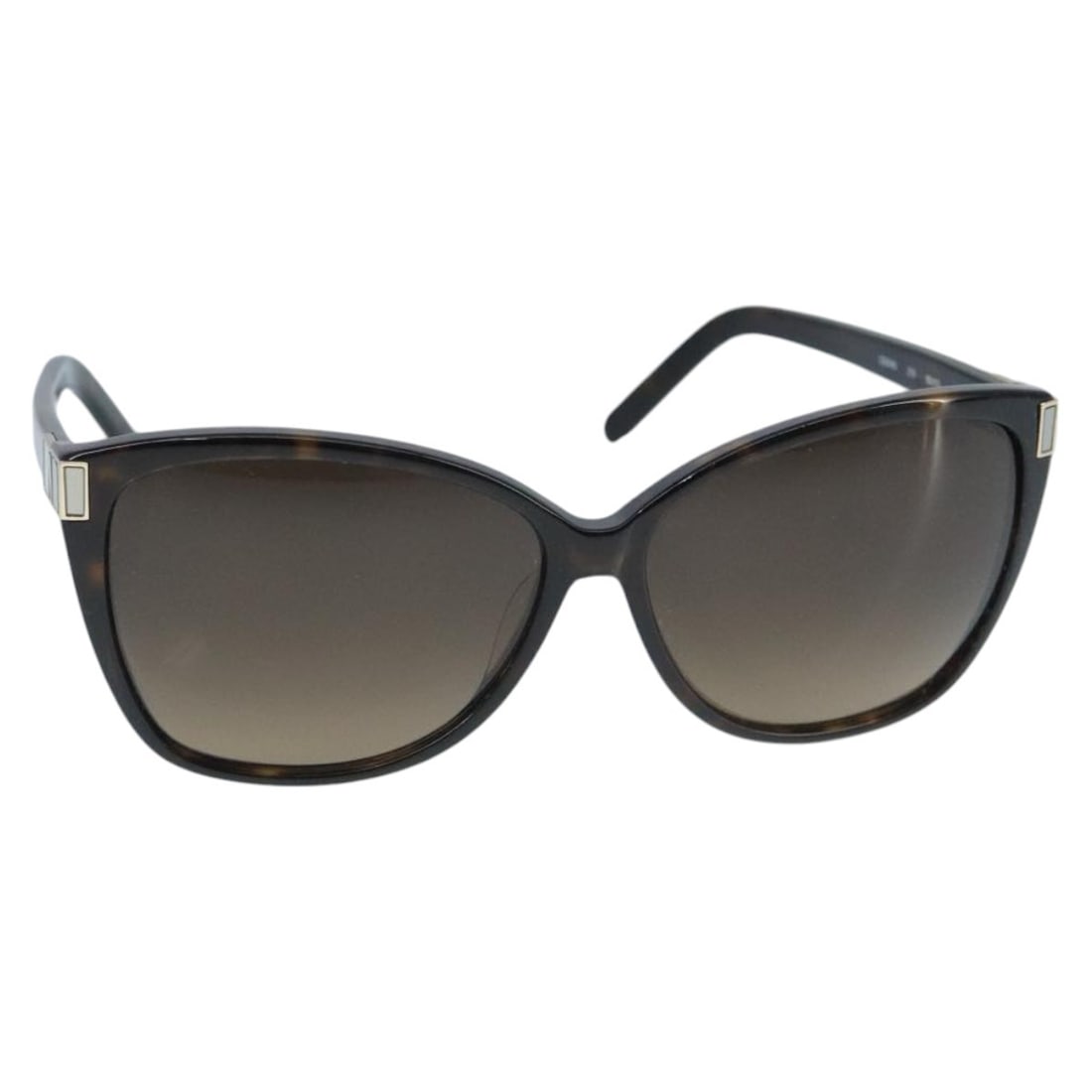 Brown Plastic Sunglasses for Women by Chloe with Case: Brown Plastic Sunglasses for Women by Chloe with Case These Chloe sunglasses feature a brown plastic frame designed for women. Made in Italy, they offer a classic style suitable for everyday wear. The