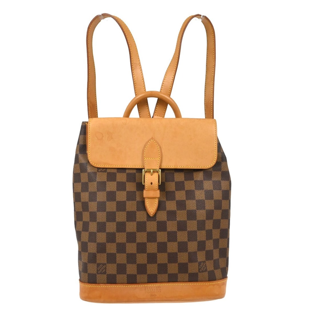 Arlequin Backpack Brown Canvas by Louis Vuitton France 24cm x 28cm x 10cm: Arlequin Backpack Brown Canvas by Louis Vuitton France 24cm x 28cm x 10cm The Louis Vuitton Arlequin Backpack in Damier canvas features a classic brown color, designed for women. Made in France, this 