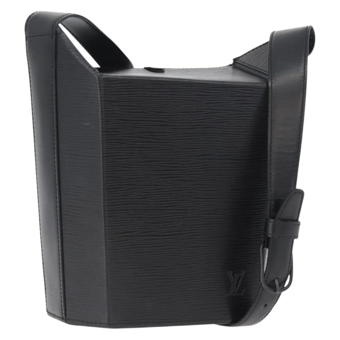 Louis Vuitton Epi Leather Sax Black Shoulder Bag M80161 France: Louis Vuitton Epi Leather Sax Black Shoulder Bag M80161 France This Louis Vuitton Epi Sax shoulder bag features black Epi leather with a classic structured silhouette. Designed for women, it provides 