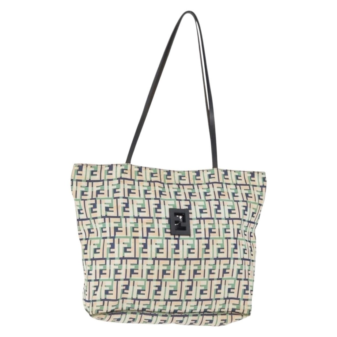 FENDI Zucca Canvas Tote Bag White Italy Auth 148214: FENDI Zucca Canvas Tote Bag White Italy Auth 148214 Introducing the FENDI Zucca Canvas Tote Bag in a striking white color, crafted in Italy. This stylish tote bag features a durable PVC leather exteri