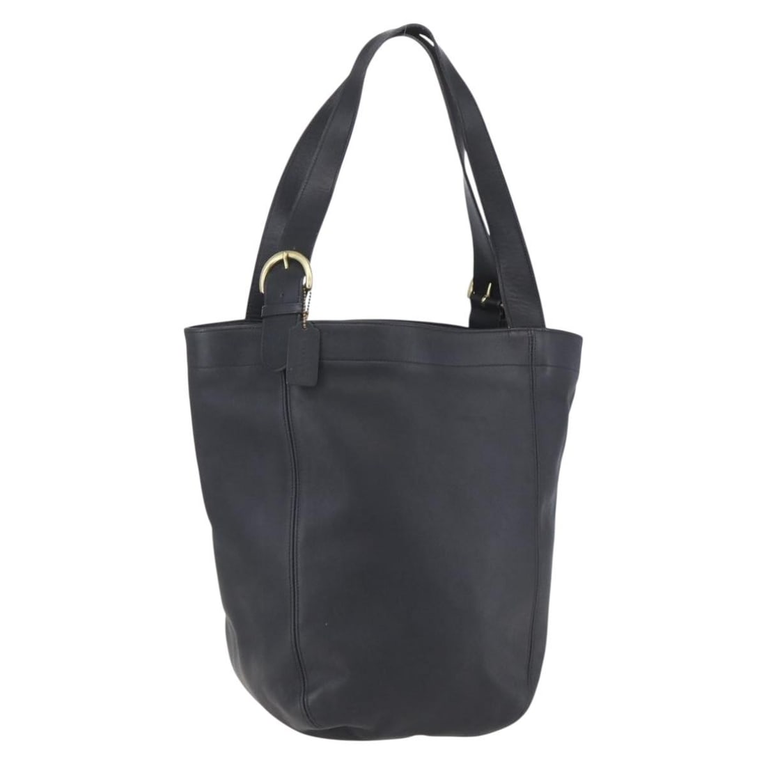 Coach Black Gold Leather Tote Bag AM9799 Costa Rica: Coach Black Gold Leather Tote Bag AM9799 Costa Rica This stylish Coach Tote Bag showcases a sophisticated black leather exterior accented with elegant gold details. Measuring approximately 15.0 inches