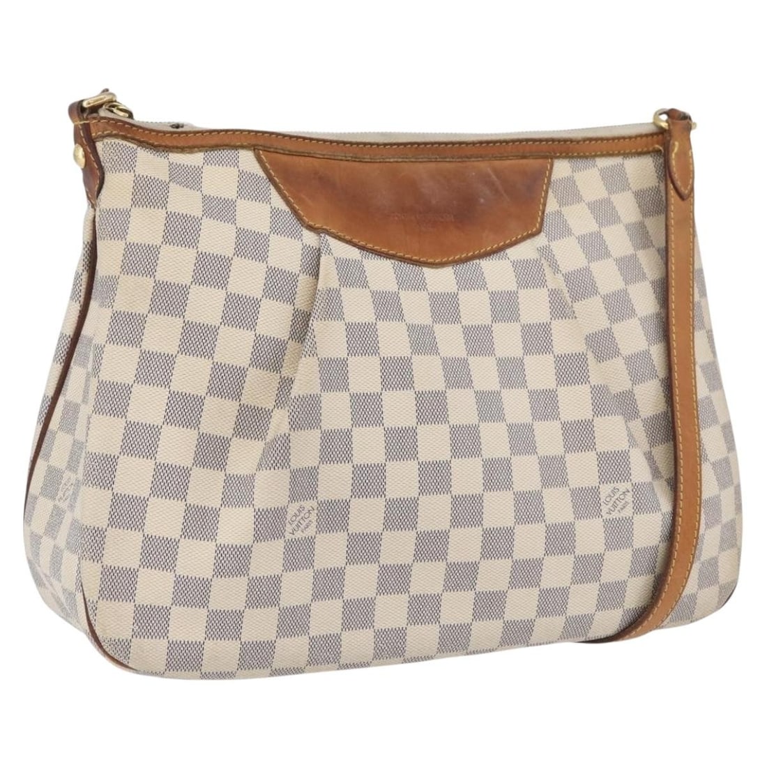 Damier Azur Canvas Siracusa MM Shoulder Bag by Louis Vuitton N41112: Damier Azur Canvas Siracusa MM Shoulder Bag by Louis Vuitton N41112 This Louis Vuitton Damier Azur Siracusa MM Shoulder Bag features the signature Damier Azur canvas in a classic shoulder bag design. 