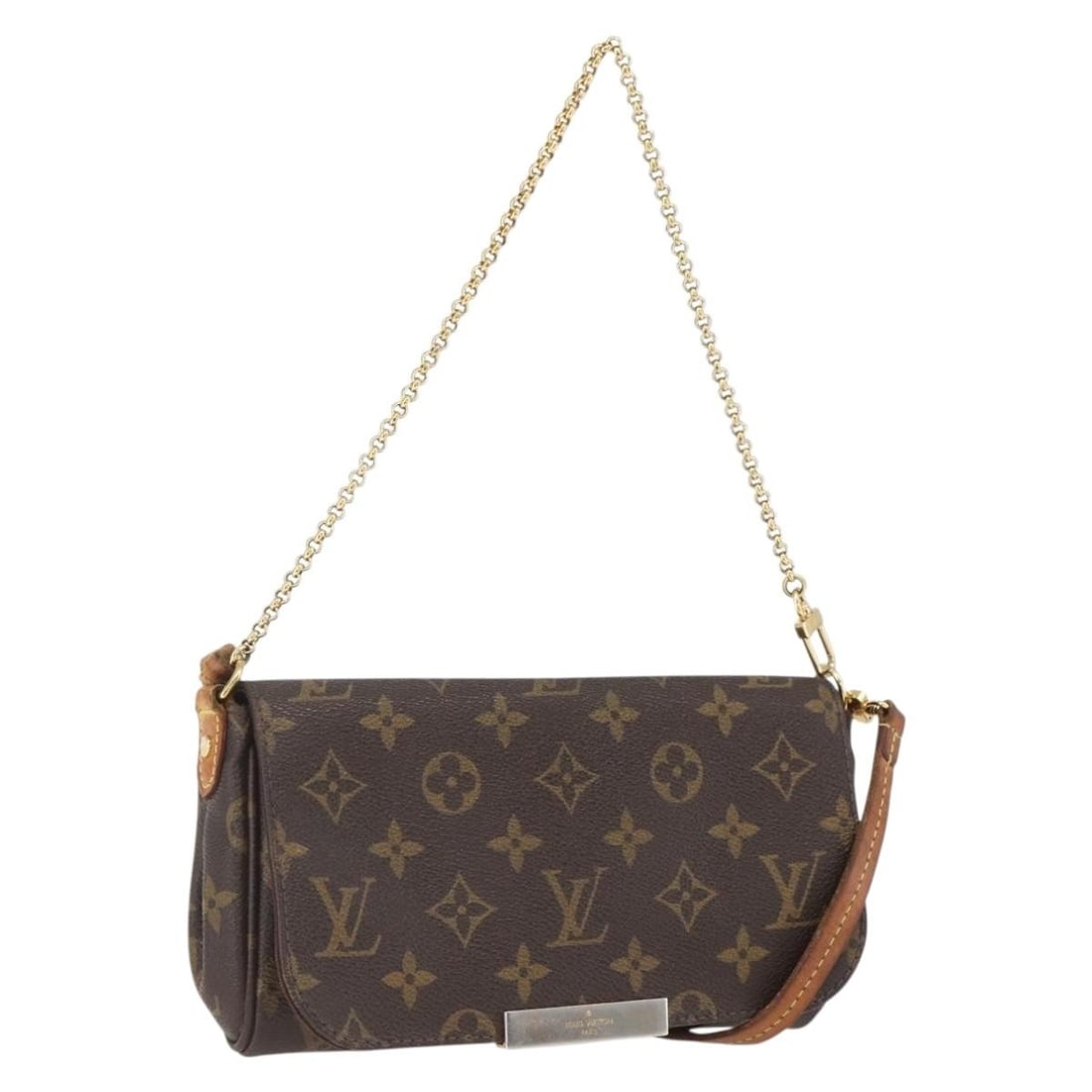 Louis Vuitton Favorit MM Monogram Canvas Shoulder Bag M40718 with Strap (1 of 18)