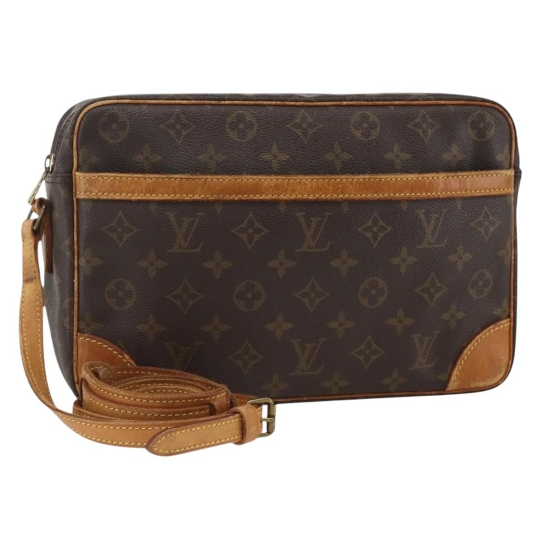 Louis Vuitton Trocadero 27 Monogram Canvas Shoulder Bag M51274 France: Louis Vuitton Trocadero 27 Monogram Canvas Shoulder Bag M51274 France This is a Louis Vuitton Monogram Trocadero 27 shoulder bag, crafted from signature Monogram canvas. The bag is designed for women 