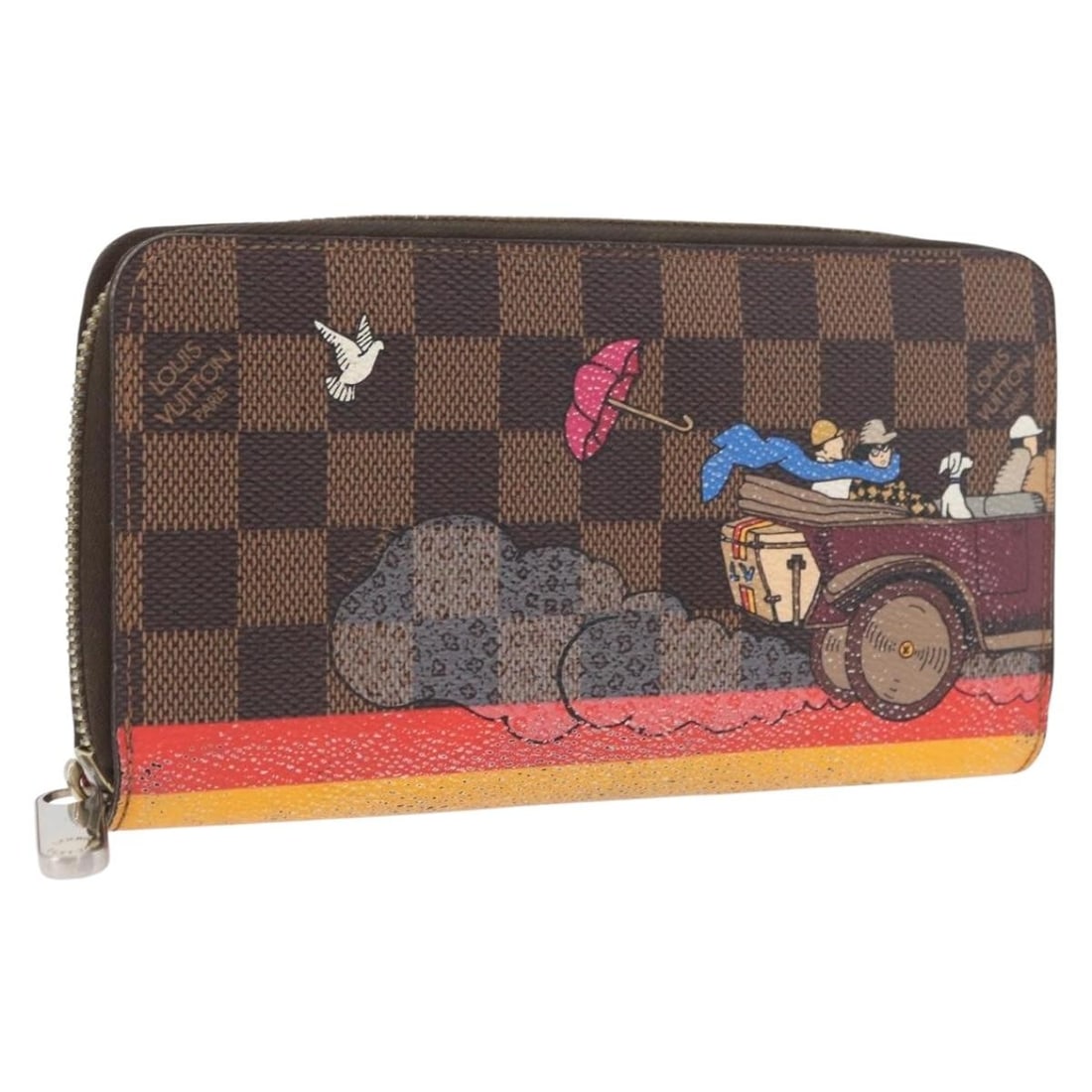 2015 Damier Ebene Canvas Zippy Wallet by Louis Vuitton N61240: 2015 Damier Ebene Canvas Zippy Wallet by Louis Vuitton N61240 This Louis Vuitton Zippy Wallet features the iconic Damier Ebene canvas and was released as part of the 2015 Christmas collection. Crafted