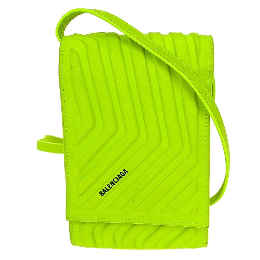 Balenciaga Green Leather PVC Car Phone Holder Shoulder Bag Model 692544.7206.568148 (1 of 7)