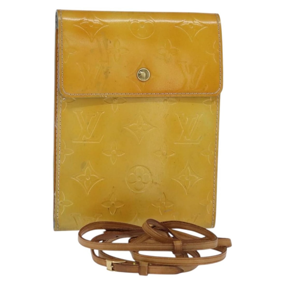 LOUIS VUITTON Monogram Vernis Kenmare Shoulder Bag Gris M91060 Authentic (1 of 18)