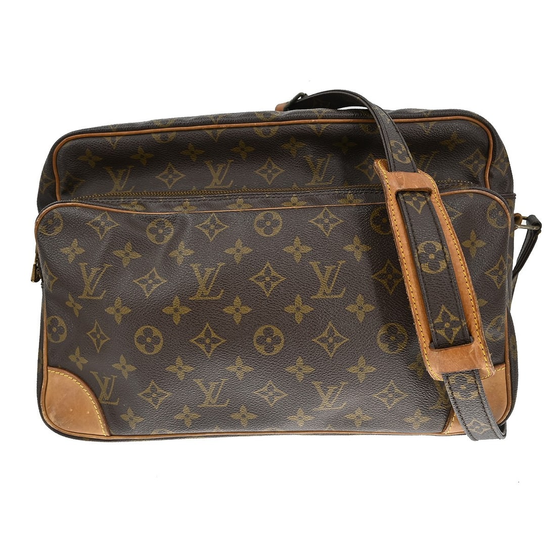 Louis Vuitton Nile GM Monogram Canvas Brown Crossbody Shoulder Bag: Louis Vuitton Nile GM Monogram Canvas Brown Crossbody Shoulder Bag This Louis Vuitton Nile GM crossbody shoulder bag features the classic monogram canvas leather exterior with brown leather trim and a