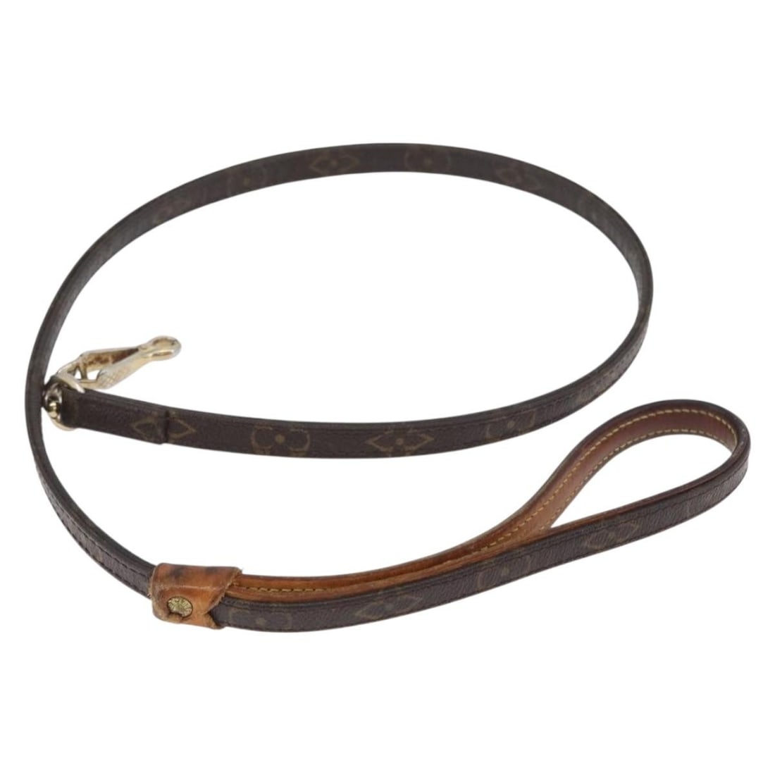 Monogram Canvas Dog Leash Louis Vuitton M58703 M58056: Monogram Canvas Dog Leash Louis Vuitton M58703 M58056 This is a Louis Vuitton Baxter MM/Collier Baxter XS dog leash, crafted from the brand's signature monogram canvas. Made in France, this accessory 