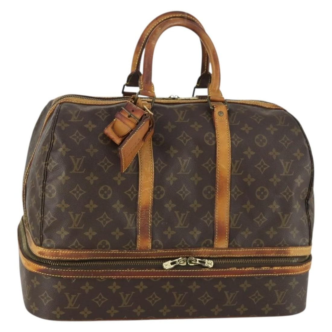 Louis Vuitton Monogram Canvas M41444 Boston Sac Sports Travel Bag: Louis Vuitton Monogram Canvas M41444 Boston Sac Sports Travel Bag This is a Louis Vuitton Monogram Sac Sports Boston Bag, model M41444, crafted in France. The bag features the iconic monogram canvas e