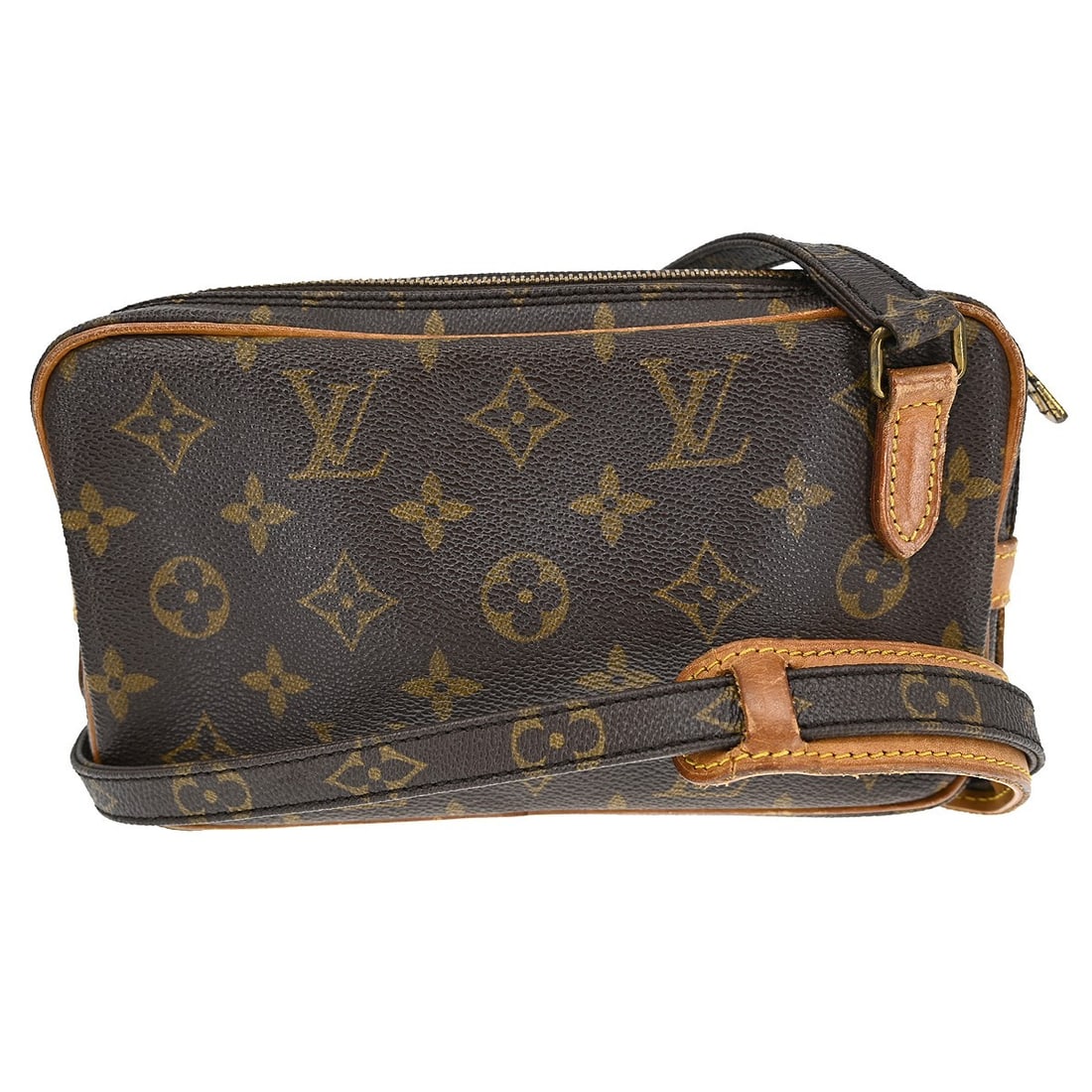 Louis Vuitton Marly Bandouliere Mini Monogram Leather Crossbody Shoulder Bag: Louis Vuitton Marly Bandouliere Mini Monogram Leather Crossbody Shoulder Bag This Louis Vuitton Marly Bandouliere shoulder bag features the iconic monogram pattern and is crafted from leather with a c