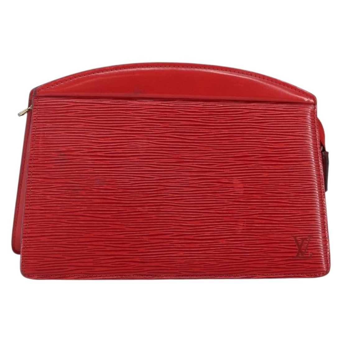 LOUIS VUITTON Epi Trousse Crete Red Clutch Bag M48407 France: LOUIS VUITTON Epi Trousse Crete Red Clutch Bag M48407 France This authentic LOUIS VUITTON Epi Trousse Crete Clutch Bag in a striking red hue is a stylish accessory for any occasion. Crafted from durab