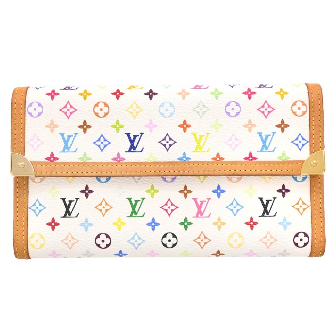 Louis Vuitton Multicolor Porte Tresor International Wallet M92659 (1 of 7)