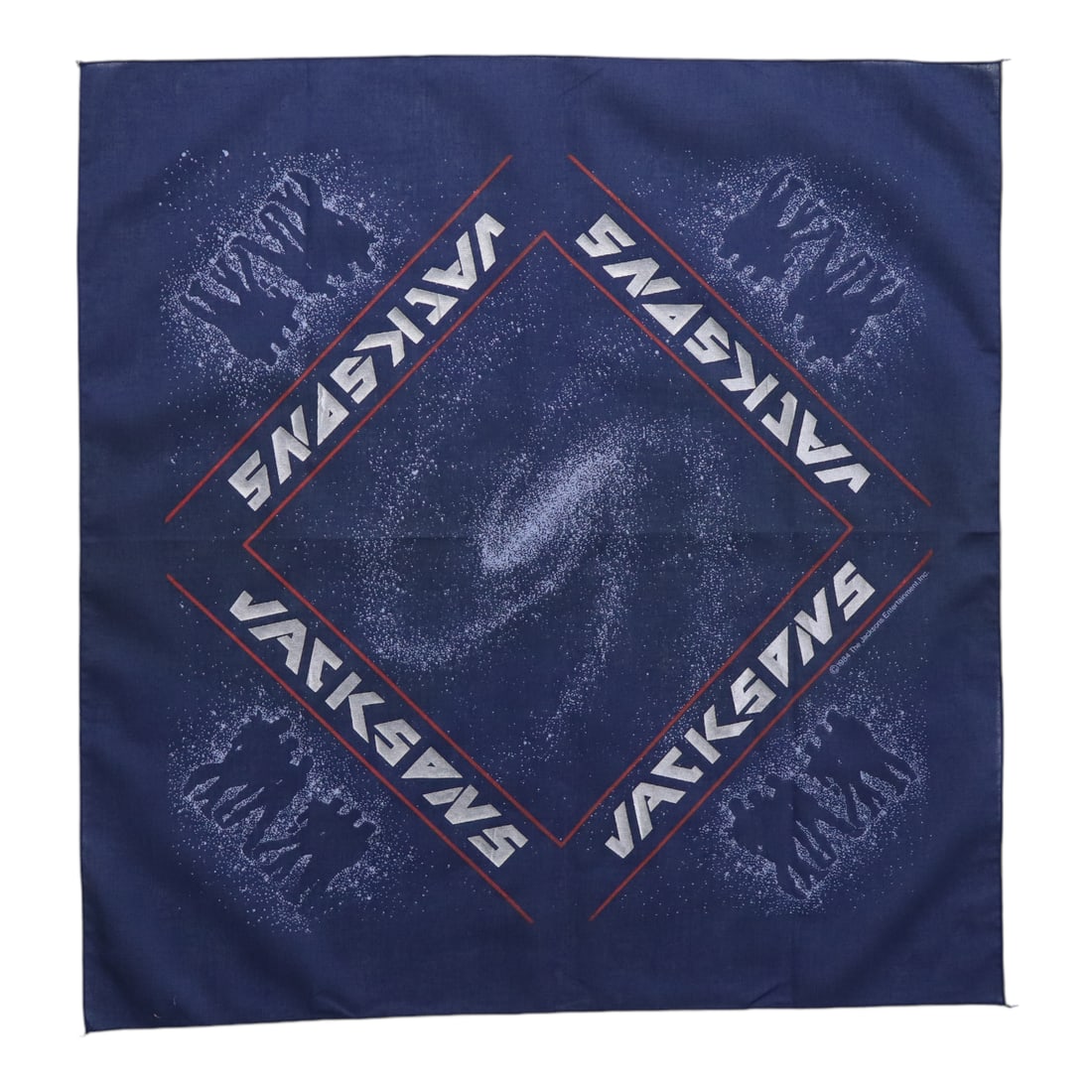 Vintage 1984 Jacksons Victory Tour Concert Bandana (1 of 2)
