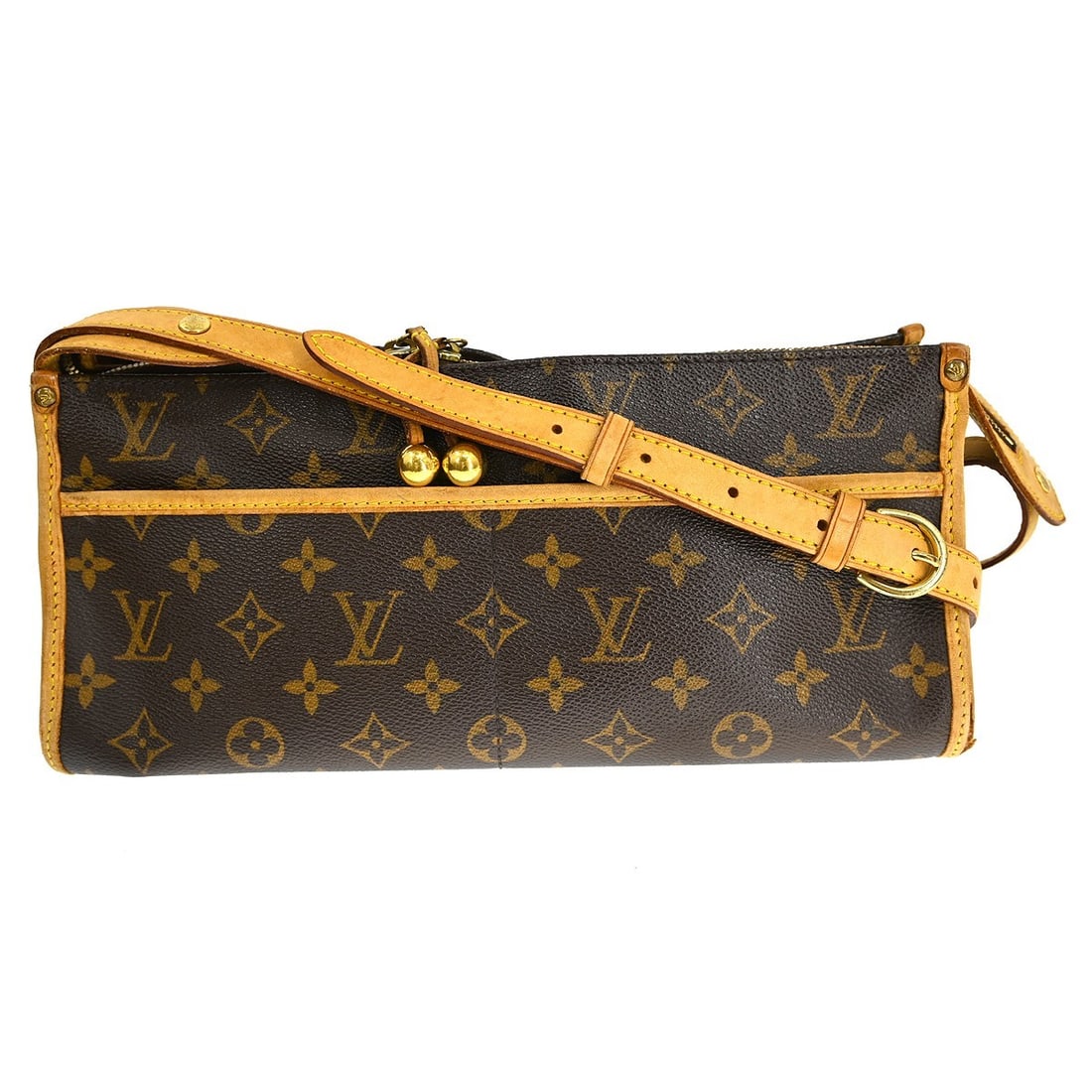 Louis Vuitton Popincourt Long Monogram Canvas Shoulder Bag Brown M40008: Louis Vuitton Popincourt Long Monogram Canvas Shoulder Bag Brown M40008 This Louis Vuitton Popincourt Long shoulder bag features the iconic monogram canvas leather exterior with a brown color and logo