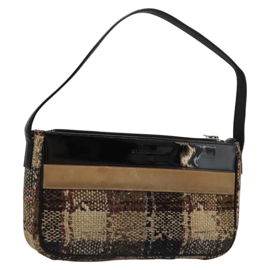 Burberry Beige Canvas Nova Check Women's Shoulder Purse: Burberry Beige Canvas Nova Check Women's Shoulder Purse This is a BURBERRY Nova Check shoulder bag crafted in beige canvas. Designed for women, it features the signature Nova Check pattern and offers 