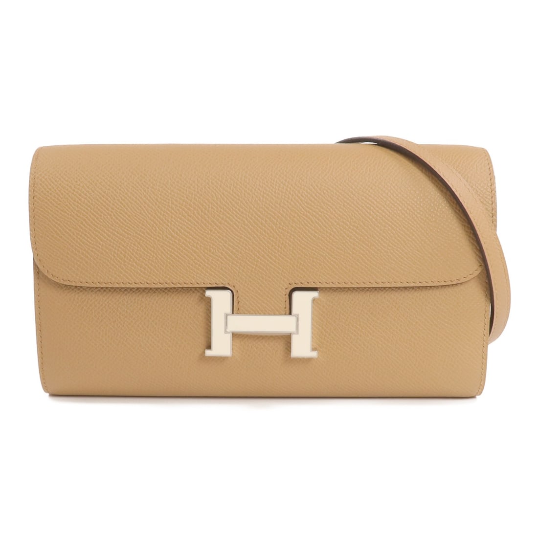 Hermes Constance To Go Brown Epsom Leather Shoulder Bag with Palladium Hardware (1 of 14)